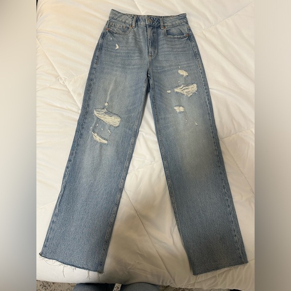 Dynamite High Rise Wide Leg Jeans | Blue - Picture 2 of 4